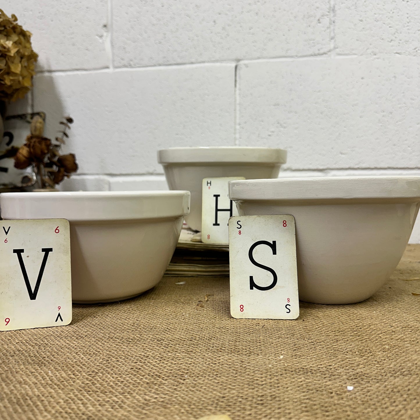 Ironstone Pudding Dish Bowls White