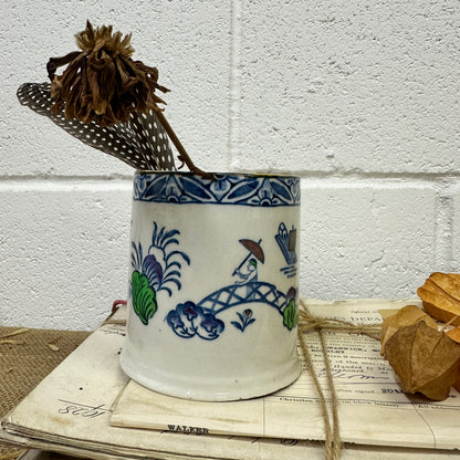 Antique Coffee Can Brush Pot Westover