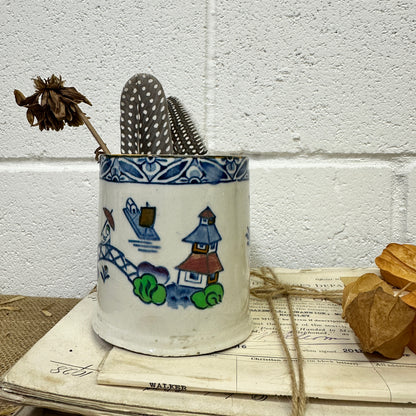 Antique Coffee Can Brush Pot Westover