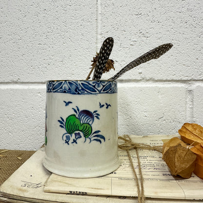 Antique Coffee Can Brush Pot Westover