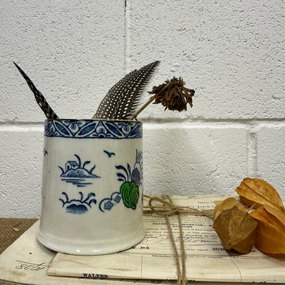 Antique Coffee Can Brush Pot Westover