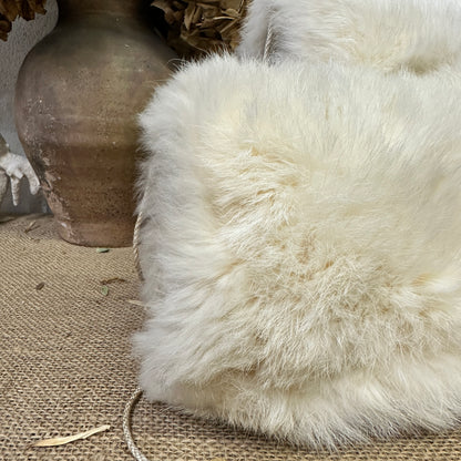 Antique Barrel Fur Hand Muffs