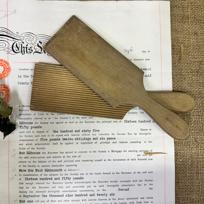 Pair of Wooden Gnocchi Paddles Butter Pats