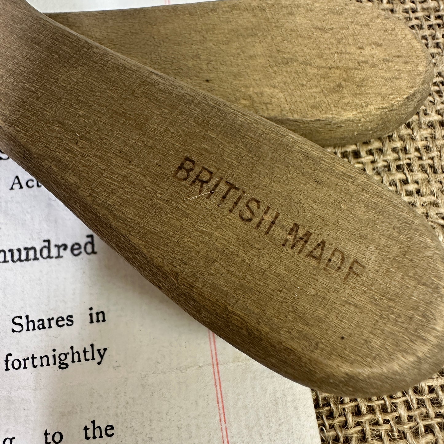 Pair of Wooden Gnocchi Paddles Butter Pats