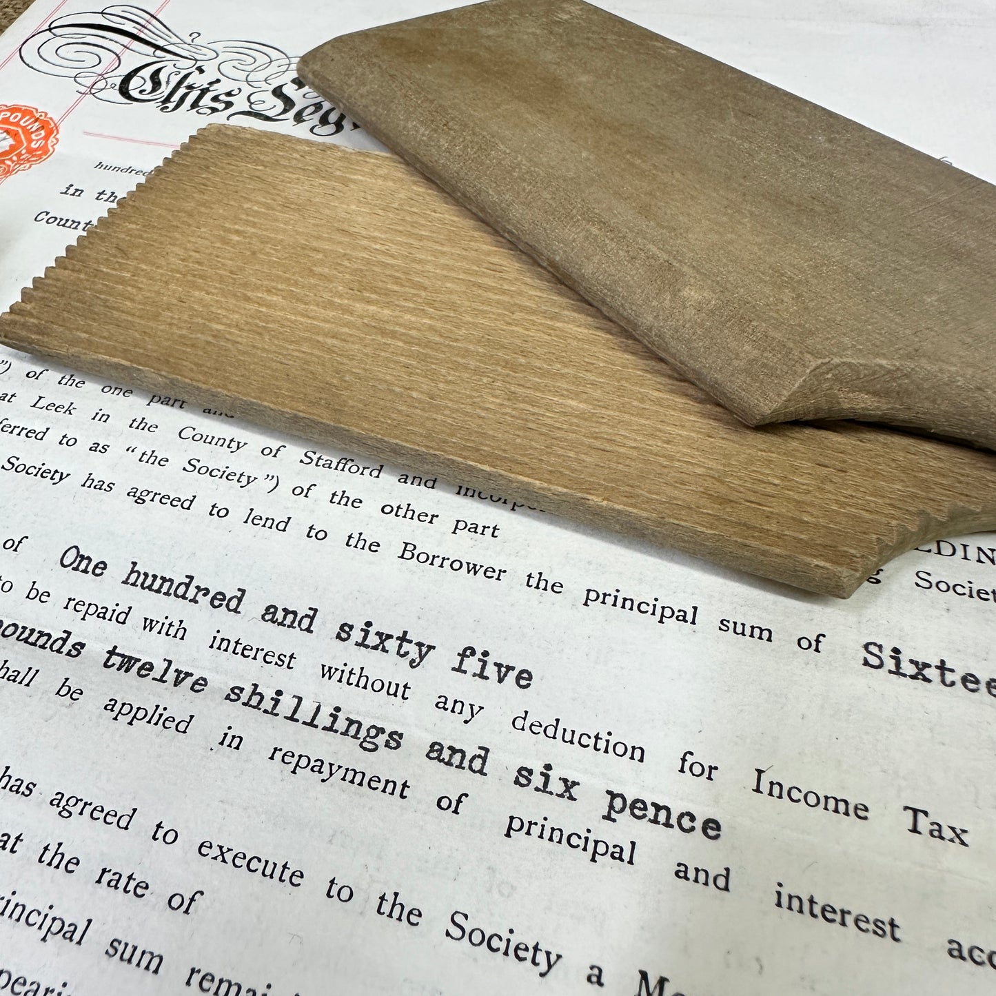 Pair of Wooden Gnocchi Paddles Butter Pats