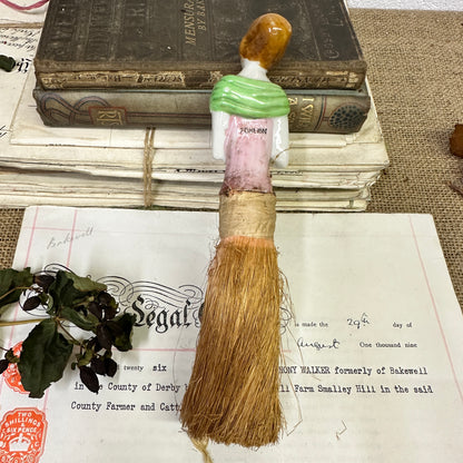 Porcelain Doll Whisk Broom
