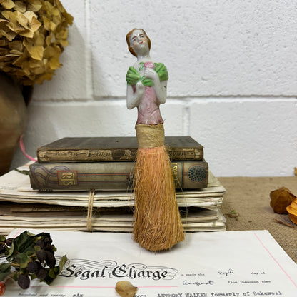 Porcelain Doll Whisk Broom