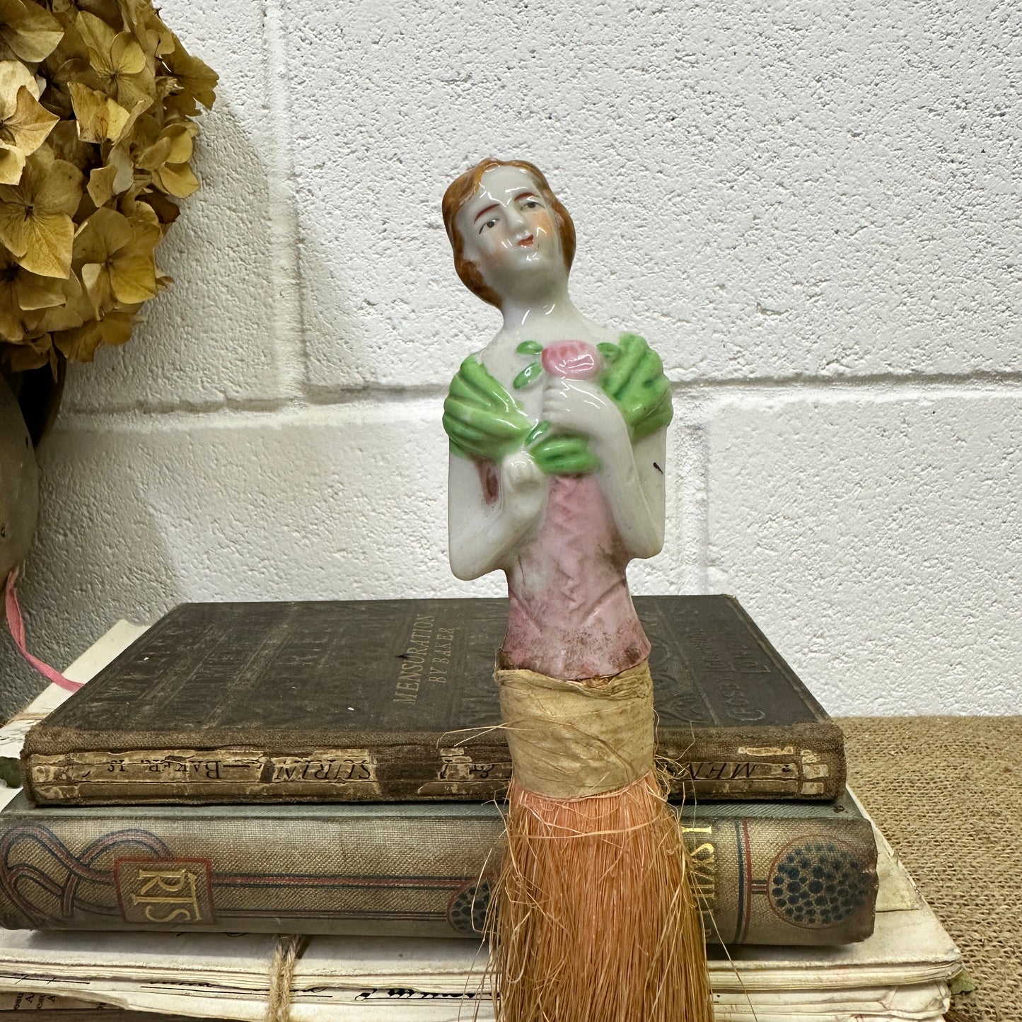 Porcelain Doll Whisk Broom