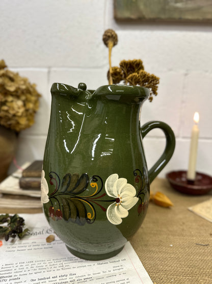German Terracotta Water Jug Pitcher