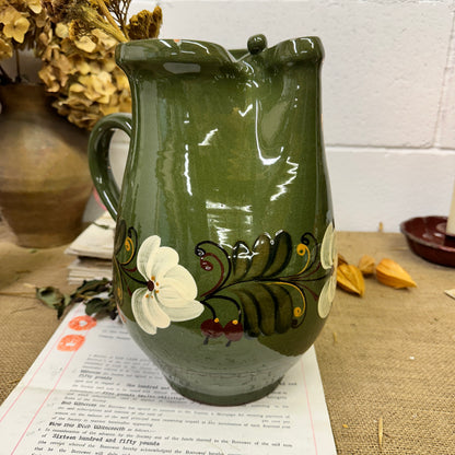 German Terracotta Water Jug Pitcher