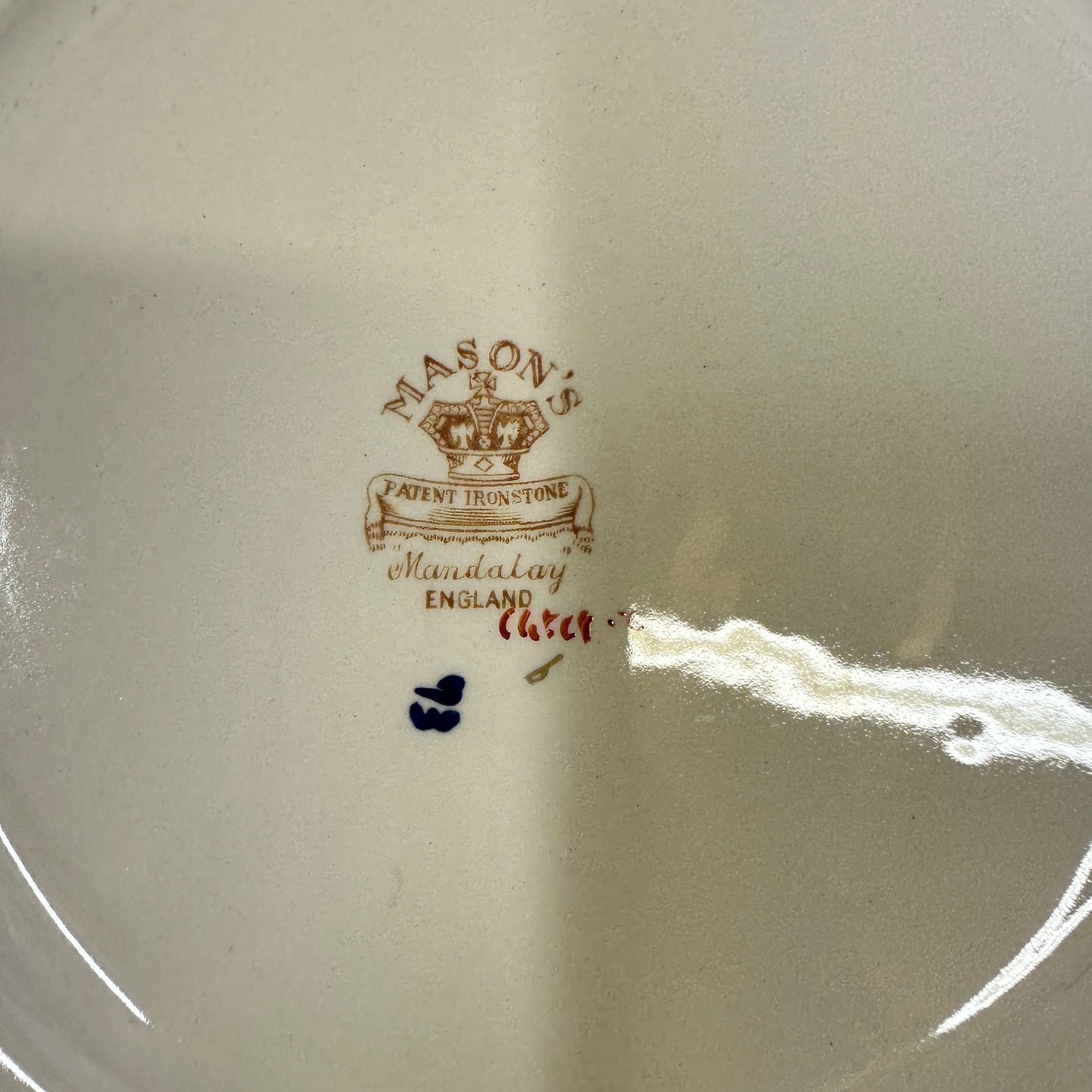 Masons Mandalay Blue Plate