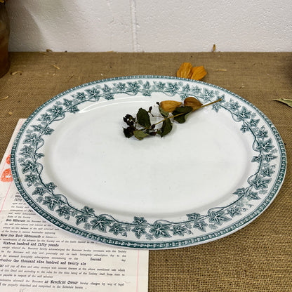 Copland Spode Ivy Wreath Oval Platter