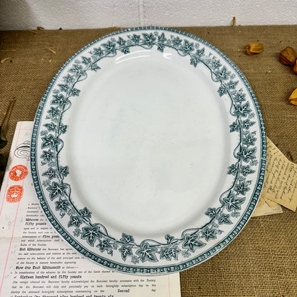 Copland Spode Ivy Wreath Oval Platter