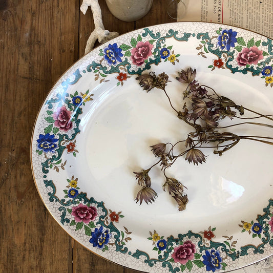 Circa 1940's Lord Nelson Serving Floral Serving Platter