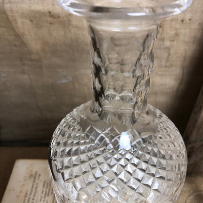 Tall Cut Glass Vintage Decanter