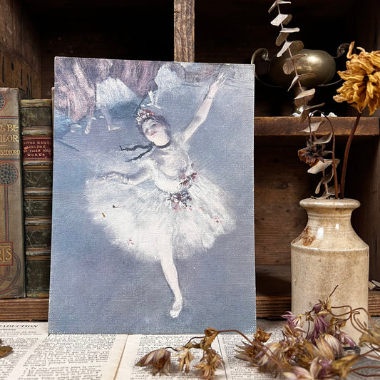 Vintage Colour Print on Board - Ballet by Edgar Degas