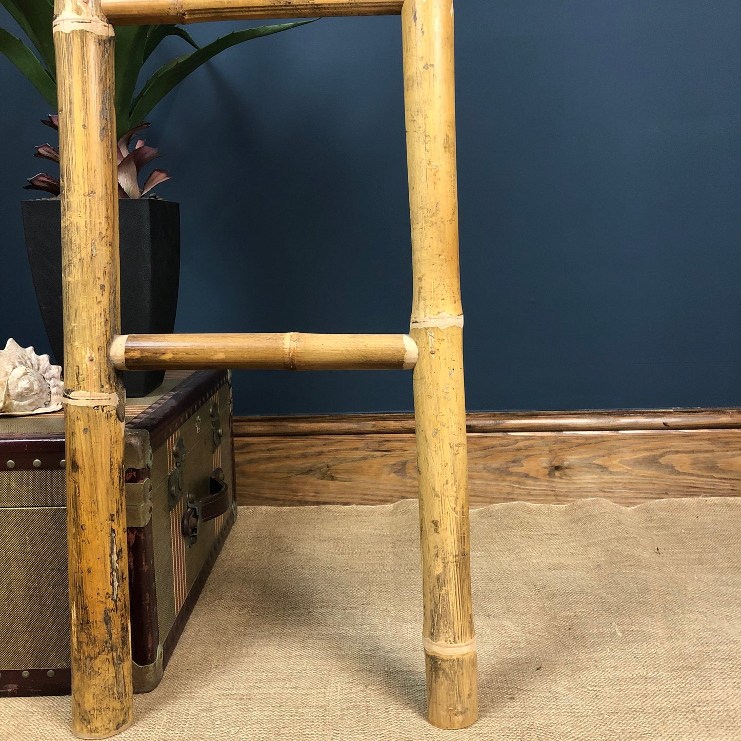 Vintage Boho Bamboo Ladder, Towel Rail