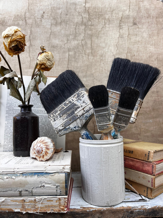 Collection of Four Rustic Paint Brushes