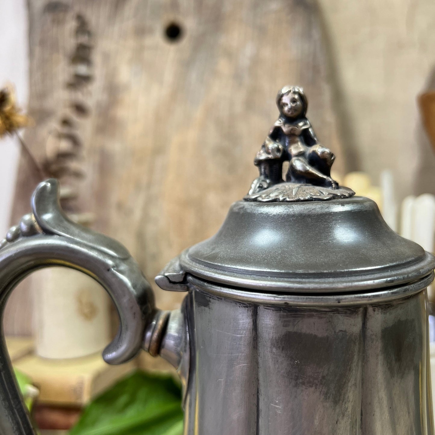 Stunning Victorian Pewter Coffee Pot