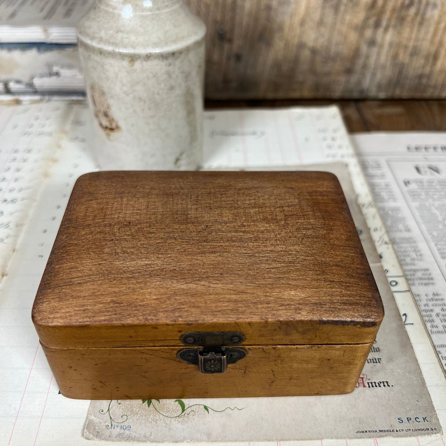 Small Wooden Box Keepsake Box, Jewellery Box