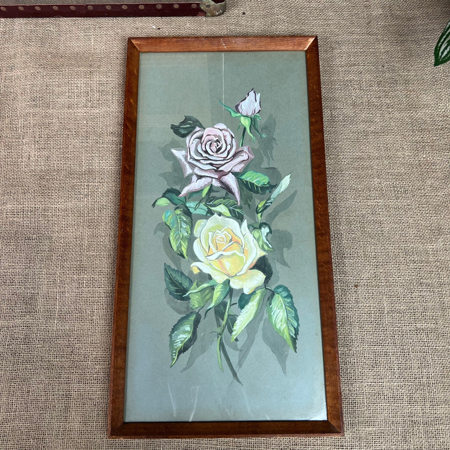 Vintage Still Life Art Watercolour Roses