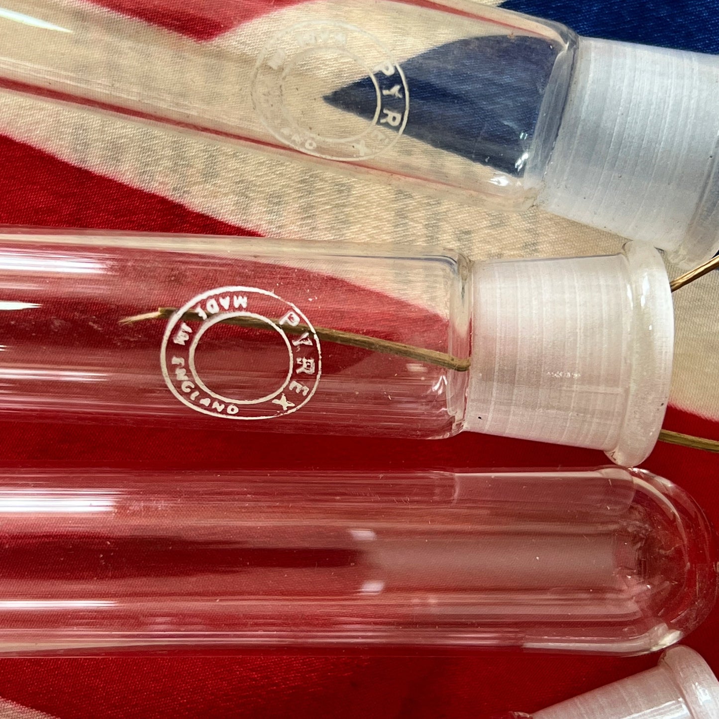 Five Medium Glass Pyrex Test Tubes, Propagating Tubes, Vases