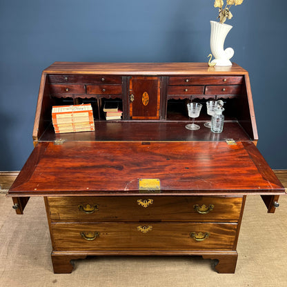 Antique Victorian Bureau - Writing Desk - Fall Front Bureau