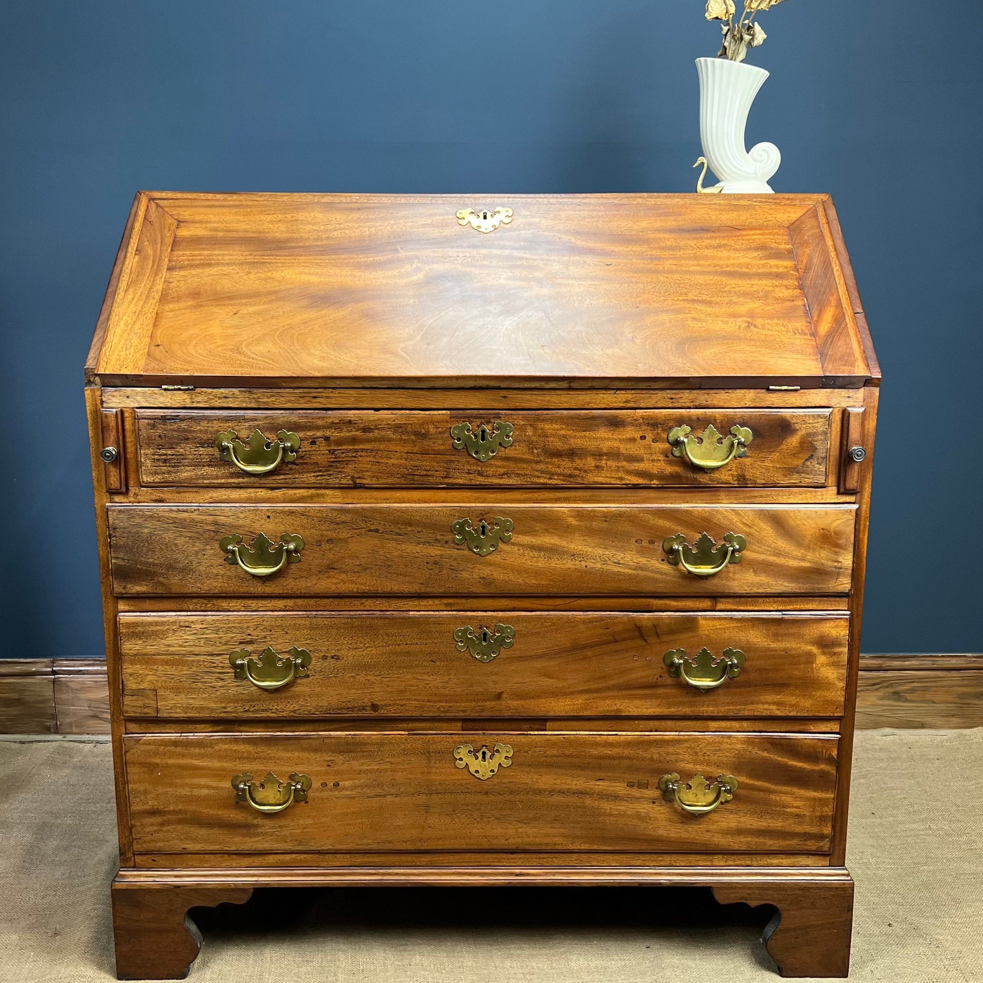 Antique Victorian Bureau - Writing Desk -Fall Front Bureau