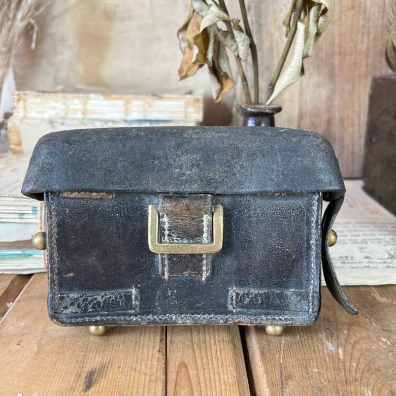 Antique Leather Bible Bag, Case