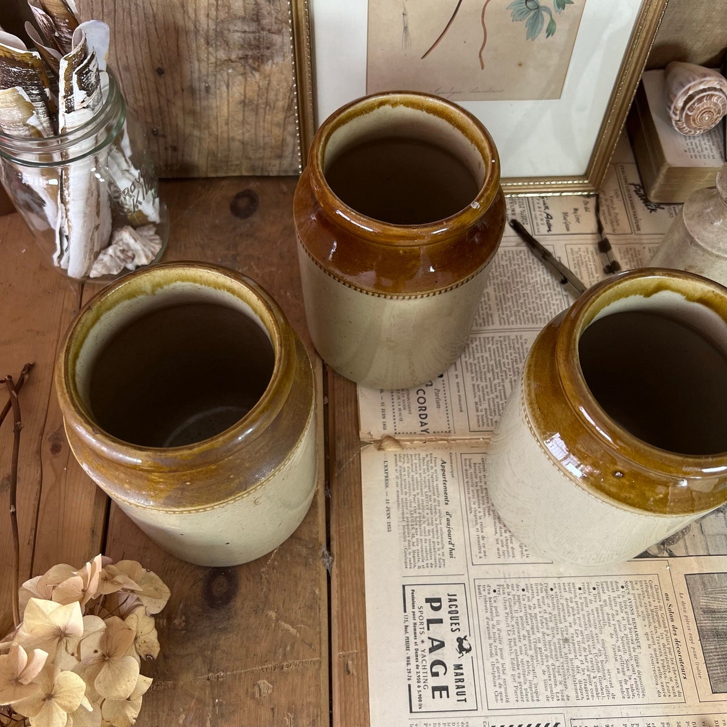 Medium Stoneware Pot, Vase, Utensils Pot - The Blind Mole