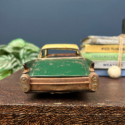 Green 1960's Japanese Plaything Wind-Up Car Cadillac