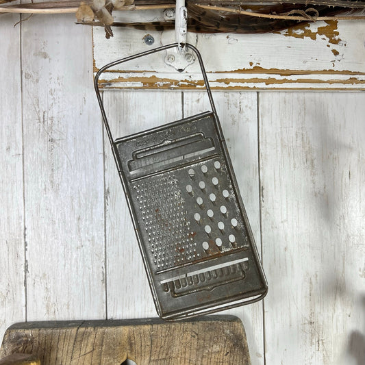 Vintage Hanging Metal Tala Grater Cheese Grater* - The Blind Mole