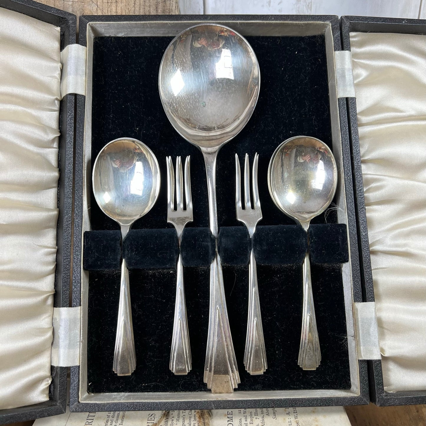 EPNS Fruit Serving Set Small Forks & Spoons