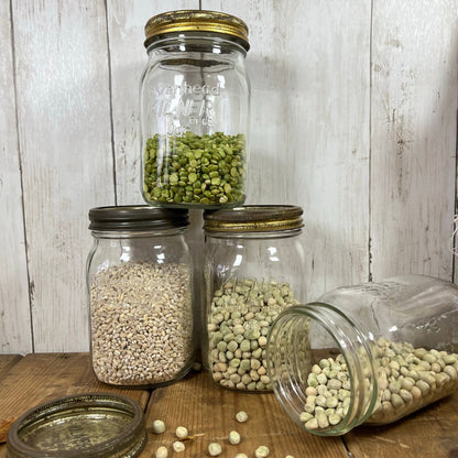 Set of Four Kilner Jars with Metal Screw Lids