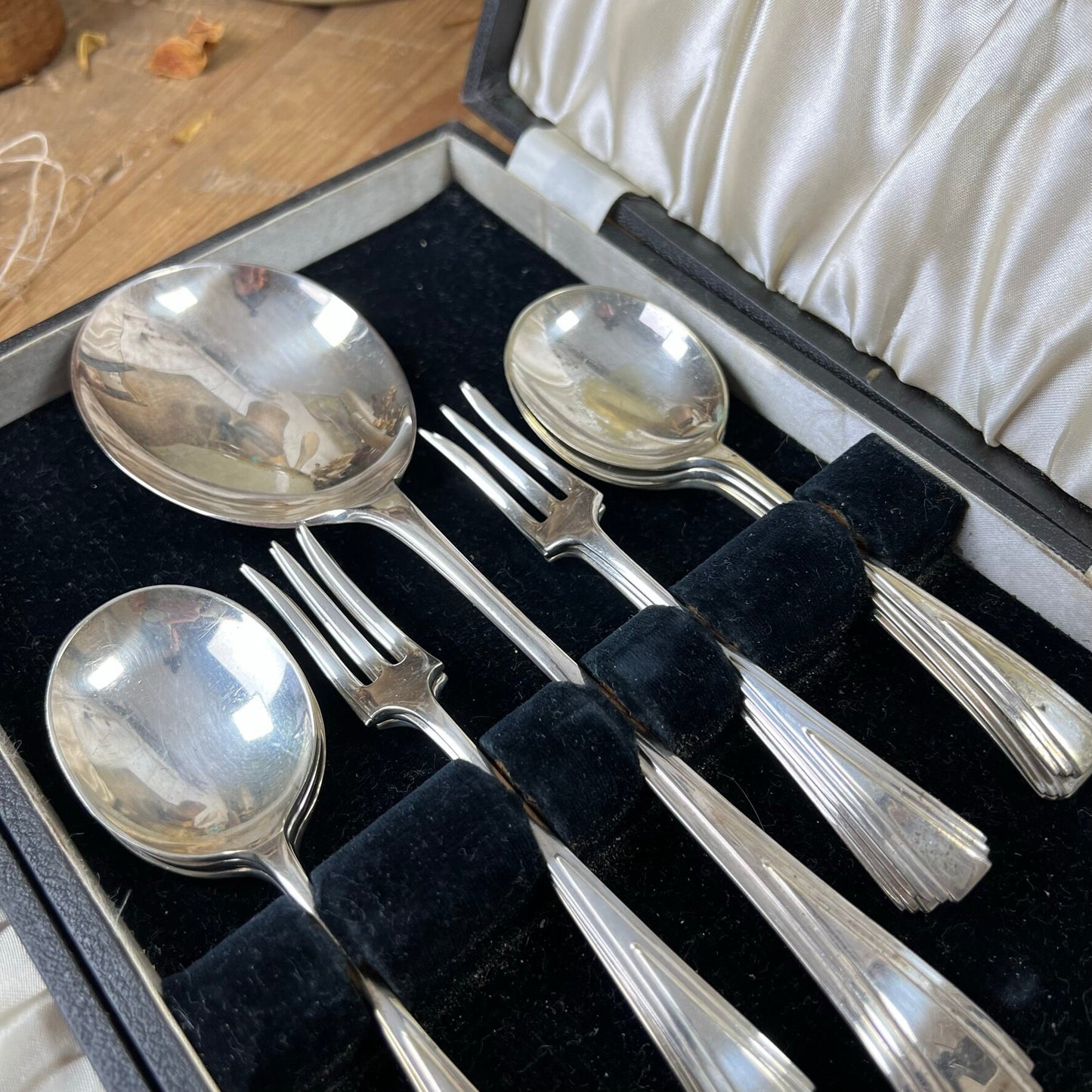 EPNS Fruit Serving Set Forks & Spoons