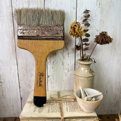 Large Rustic Paintrite Paint Brush