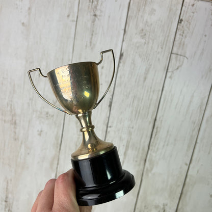 Small Sterling Silver Decorative Trophy / Cup with Base 1951