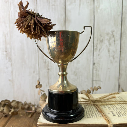 Small Sterling Silver Decorative Trophy / Cup with Base 1951