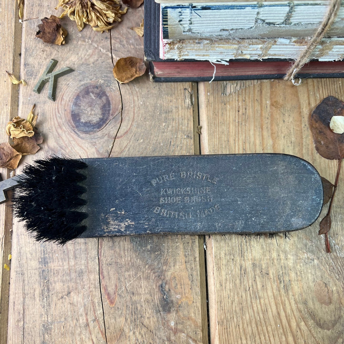 Fabulous Vintage Wooden Shoe Brush