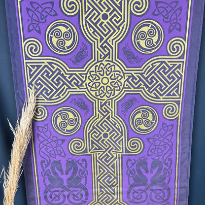 Celtic Cross Tapestry Wall Hanging