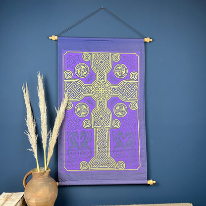 Celtic Cross Tapestry Wall Hanging