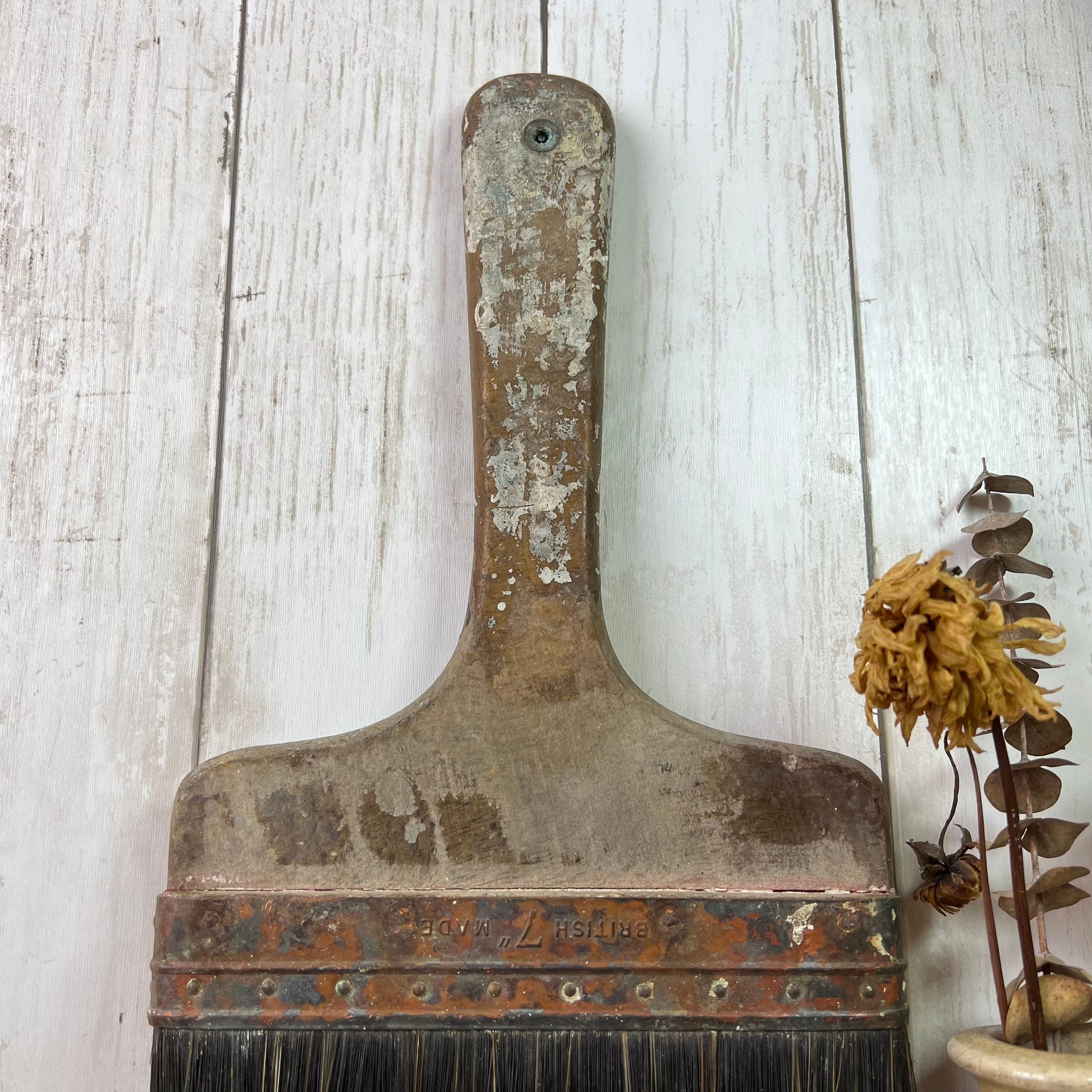 Large Rustic Worn Paint Brush* - The Blind Mole