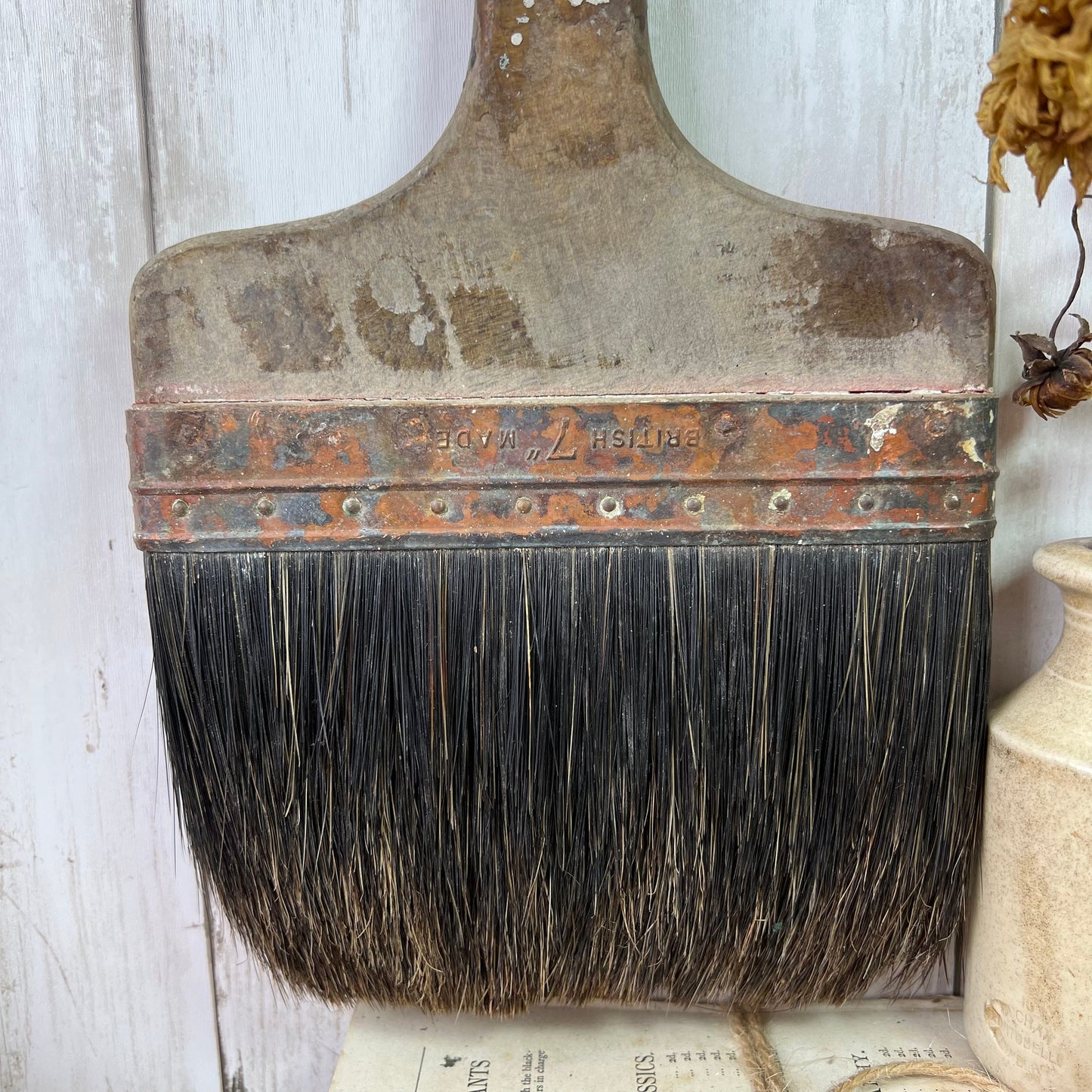 Large Rustic Worn Paint Brush* - The Blind Mole