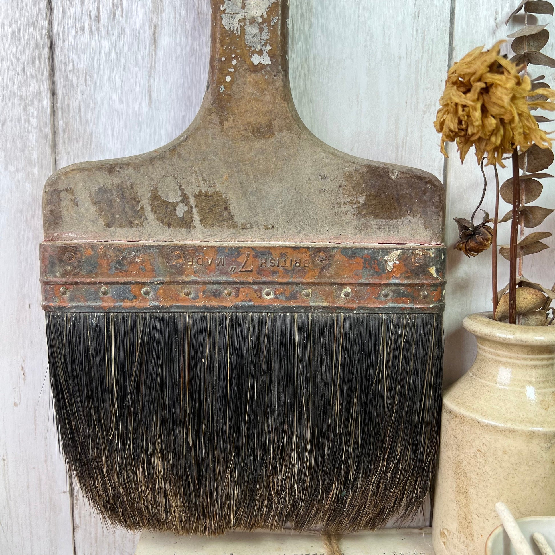 Large Rustic Worn Paint Brush* - The Blind Mole