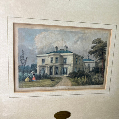 Antique Framed Print Hulton Hall Picture