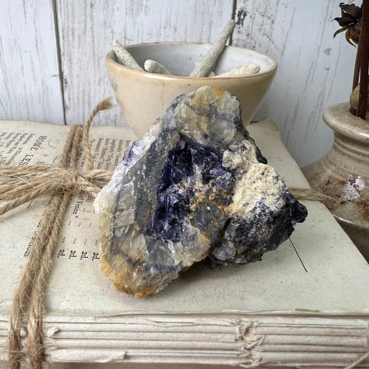 Vintage Purple Blue John Specimen Curiosity