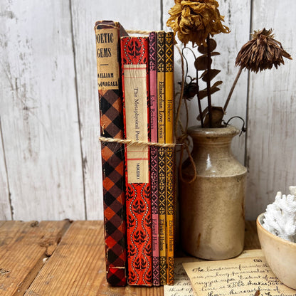 Stack of Vintage Poetry Books Interesting Covers