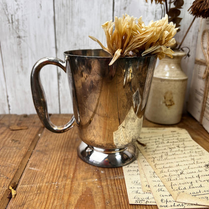 Stunning EPNS Large Footed Tankard