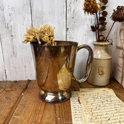 Stunning EPNS Large Footed Tankard