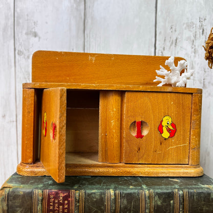 Wooden Toy Dresser Dolls Cupboard